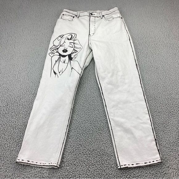 Abercrombie & Fitch Custom The Ankle Straight Ultra High Rise Jeans Size:30/10r - Picture 2 of 15